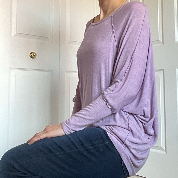 🆕 Naked Zebra Lavender Oversized Long-Sleeved Top - Picture 6 of 14